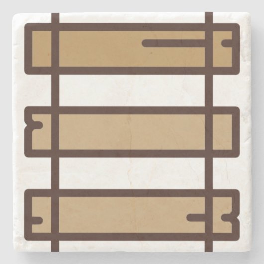 Schienen Steinuntersetzer (Vorderseite)