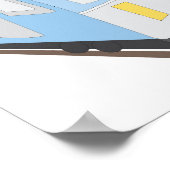 Schienen Zug Poster (Ecke)