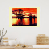 SCHIENENBRÜCKE POSTER (Küche)