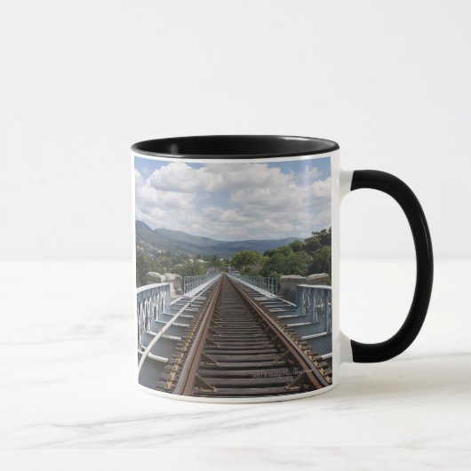 Schienenstränge auf Eiffel-Brücke Tasse (Rechts)