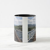 Schienenstränge auf Eiffel-Brücke Tasse (Zentrum)