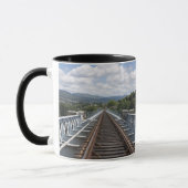 Schienenstränge auf Eiffel-Brücke Tasse (Links)