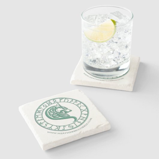 Schierlings-hohles Untersetzer-Grün Steinuntersetzer (Seitenansicht)