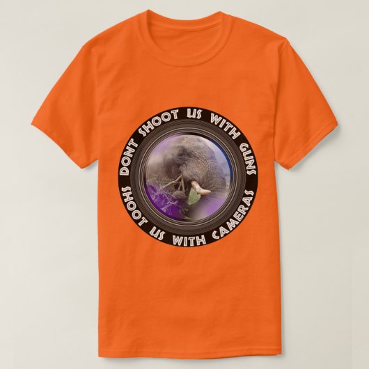 Schieß uns nicht auf Elefantenbull T-Shirt (Design vorne)