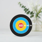 Schieß! Zieljäger 60. Geburtstag Einladung (Stehend Vorderseite)