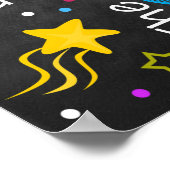 Schießen auf das Mondplakat Poster (Ecke)