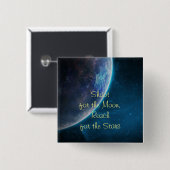 Schießen auf den Mond Button (Vorne & Hinten)