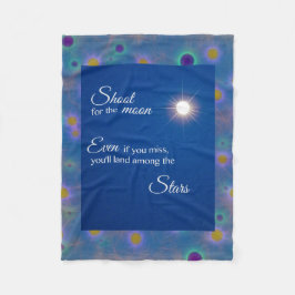 Schießen auf den Mond Fleecedecke