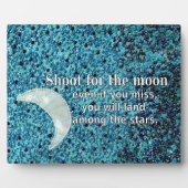 Schießen auf den Mond Fotoplatte (Vorderseite)