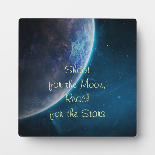 Schießen auf den Mond Fotoplatte (Vorderseite)