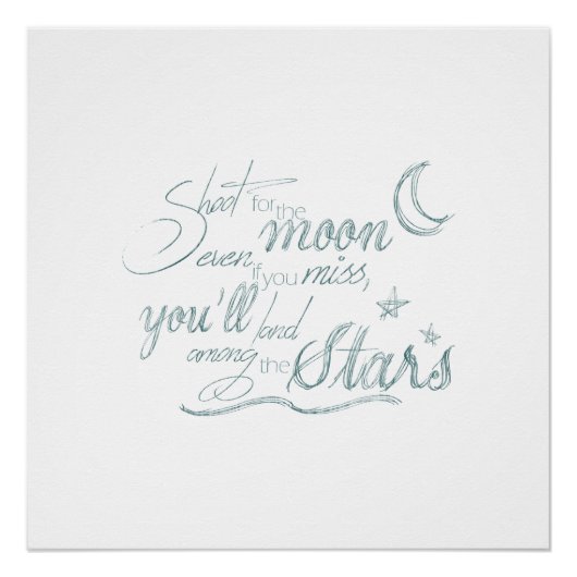 Schießen auf den Mond Poster (Vorderseite)