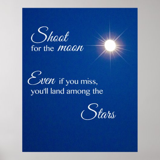 Schießen auf den Mond Poster (Vorne)