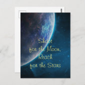 Schießen auf den Mond Postkarte (Vorne/Hinten)