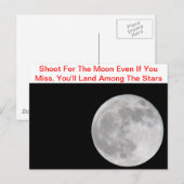 Schießen auf den Mond Postkarte (Vorne/Hinten)