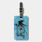 Schießen auf der Netto-Hockey-Tintenskizze auf Blu Gepäckanhänger (Vorderseite vertikal)