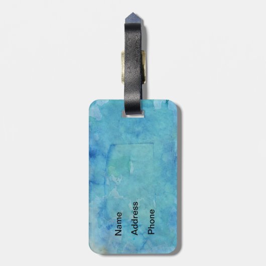 Schießen auf der Netto-Hockey-Tintenskizze auf Blu Gepäckanhänger (Rückseite vertikal)