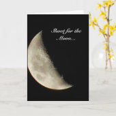 Schießen auf die Mondgrüßkarte Karte (Gelbe Blume)