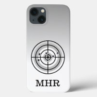 Schießen einer Zielwaffe-Lover-Monogramm