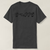 Schießen in ASL T-Shirt (Design vorne)