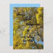 Schießen Sie auf seine flache Grußkarte. (Vorne/Hinten)