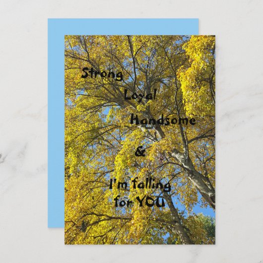 Schießen Sie auf seine flache Grußkarte. (Vorne/Hinten)