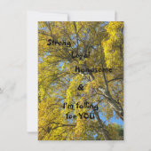 Schießen Sie auf seine flache Grußkarte. (Vorderseite)