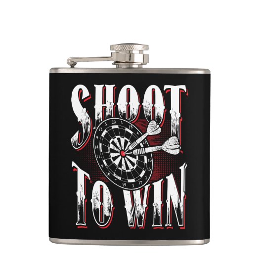Schießen Sie Dart Flask 6 oz zu gewinnen. Flachmann (Vorderseite)