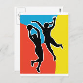 Schießen von Netzballspielern Postkarte (Vorne/Hinten)