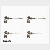 Schießen wie ein Mädchen Rechteckiger Aufkleber (Blatt)