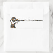 Schießen wie ein Mädchen Rechteckiger Aufkleber (Tasche)