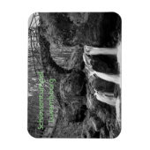 Schiessentumpel Wasserfall Luxemburg Monochrome Magnet (Vertikal)