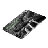 Schiessentumpel Wasserfall Luxemburg Monochrome Magnet (Linke Seite)