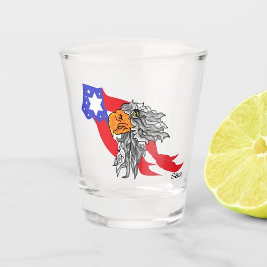 Schießglas : American Bald Eagle Schnapsglas (Vorderseite)