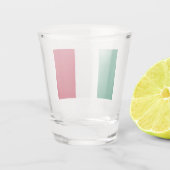 Schießglas der italienischen Flagge Schnapsglas (Rückseite)