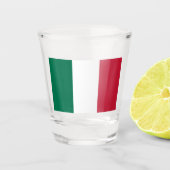 Schießglas der italienischen Flagge Schnapsglas (Vorderseite)