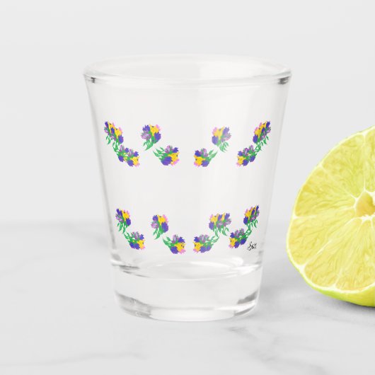 Schießglas : Frühlingshuppen Schnapsglas (Vorderseite)