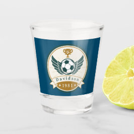 Schießglas - Fußball - Personalisiert - Name hinzu Schnapsglas