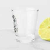 Schießglas mit Vögeln - Frühjahr Schnapsglas (Rechts)