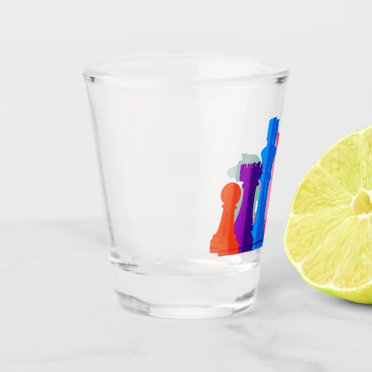 Schießglas-Schach Schnapsglas (Links)