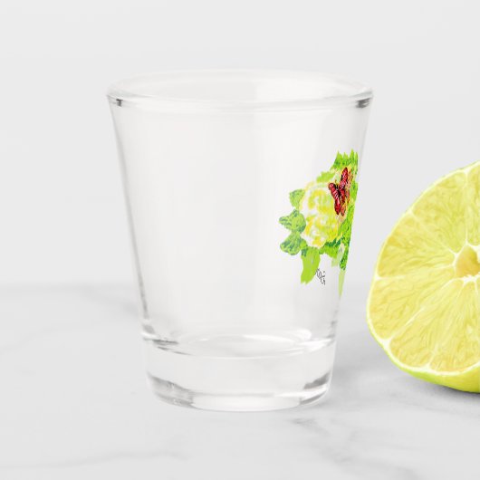 Schießglas : Schmetterlingsglück Schnapsglas (Links)