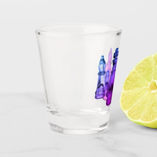 Schießschach Schnapsglas (Links)