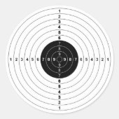 Schießschartenmesser Runder Aufkleber (Vorderseite)