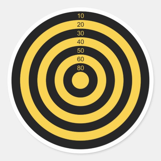 Schießschartenmesser Runder Aufkleber (Vorderseite)