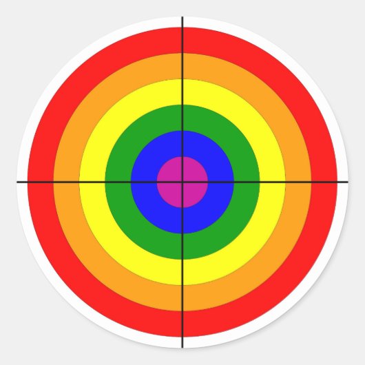 Schießschartenmesser Runder Aufkleber (Vorderseite)