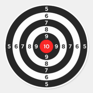 Schießschartenmesser Runder Aufkleber