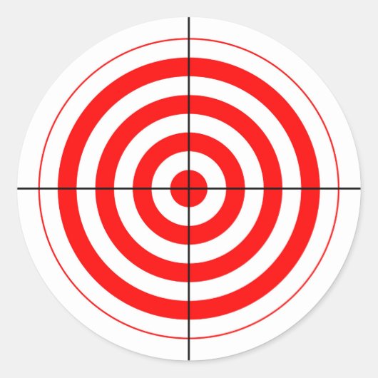Schießschartenmesser Runder Aufkleber (Vorderseite)