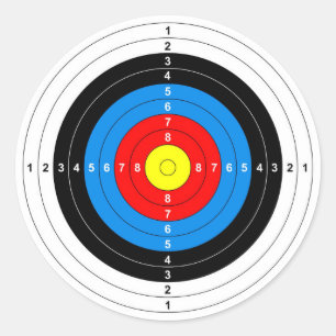 Schießschartenmesser Runder Aufkleber
