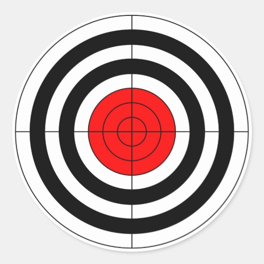 Schießschartenmesser Runder Aufkleber (Vorderseite)