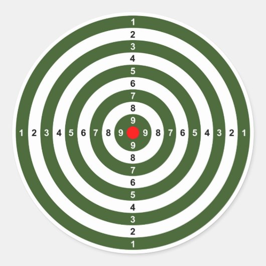 Schießschartenmesser Runder Aufkleber (Vorderseite)
