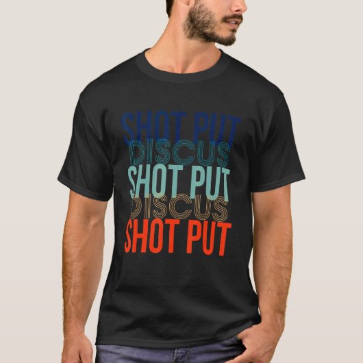 Schießschuh-Shotset-Put T-Shirt (Vorderseite)